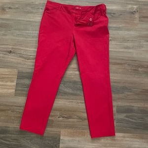 Old Navy Red Pixie Pant